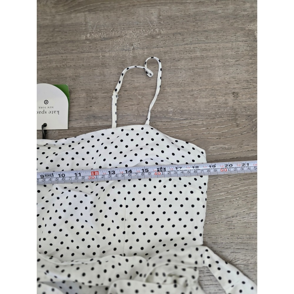 NWT Kate Spade New York‎ x Target Polka Dot Tie Waist Midi Dress Size Large - Picture 7 of 8